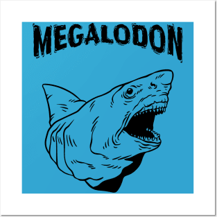 Megalodon Posters and Art